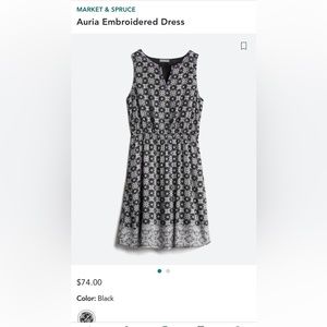 Market and Spruce Auria Embroidered Dress